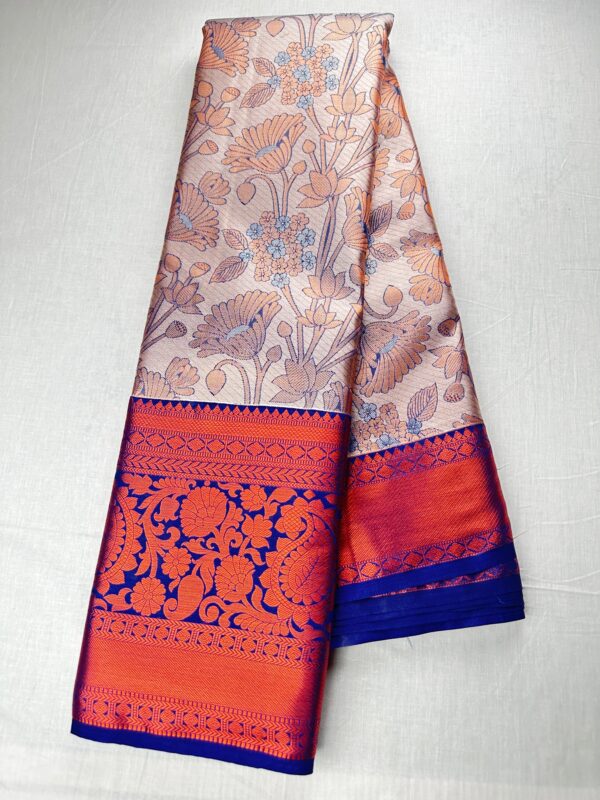 Classy Multi-color Kanjipuram Silk Saree