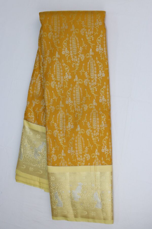 Traditional Yellow  Kanjipuram Saree