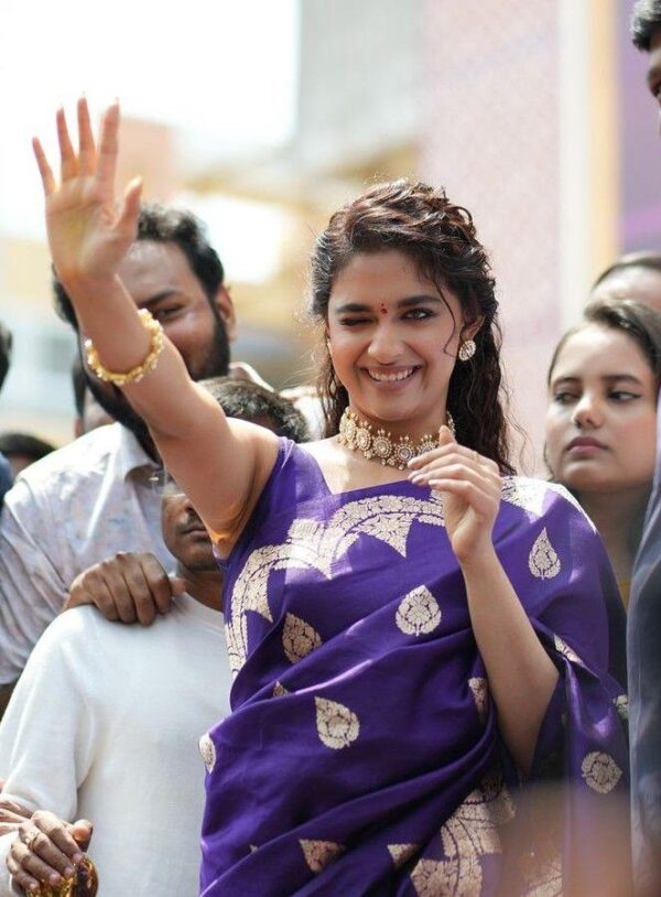 Keerthi Suresh Inspired Warm Silk Banarasi Saree