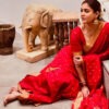 Nayanthara mam Inspired premium katan silk saree with zari pallu and blouse
