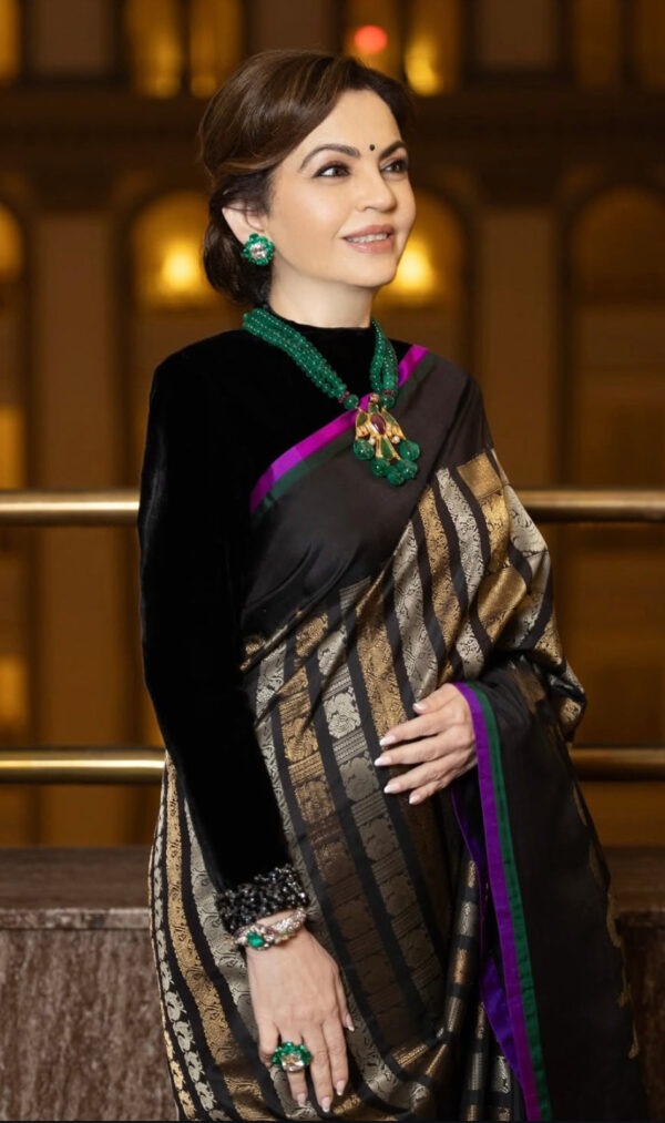 Nita Ma’am Inspired Premium Katan Silk Saree