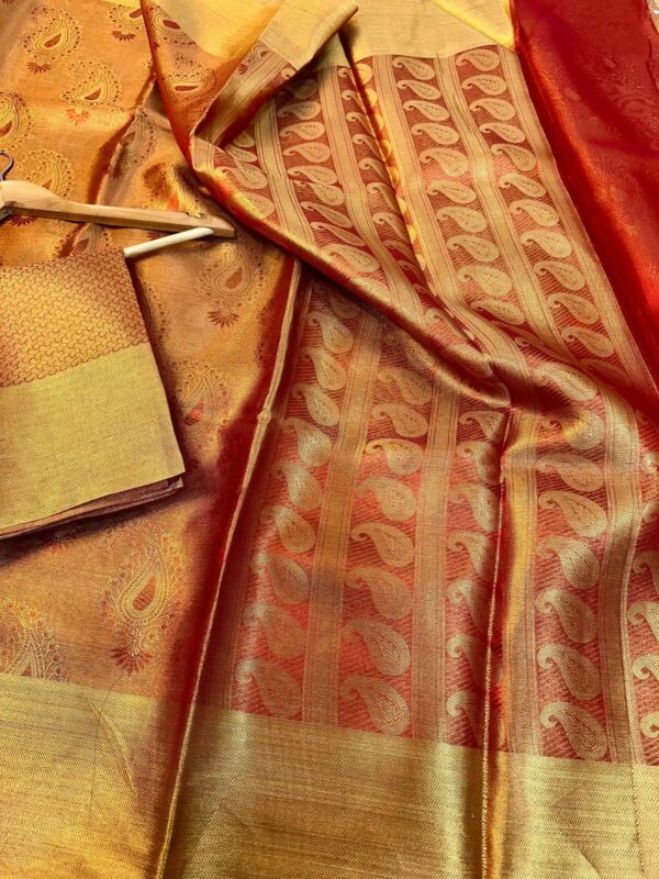 Rekha mam Inspired Kanjivaram Tissue Silk Saree