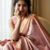 Sai Pallavi inspired premium kanjivaram tissue silk saree with rich pallu and blouse Rs